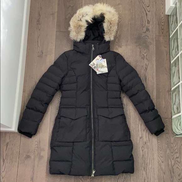 Pajar Fox Trim Hooded Parka Down Coat - Picture 5 of 8